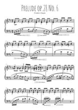 Téléchargez l'arrangement pour piano de la partition de Prélude Op.28 N°6 en PDF